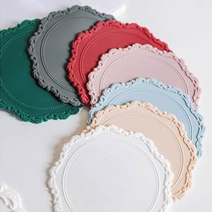 Sous-verres en silicone colorés antidérapants <span class=keywords><strong>de</strong></span> qualité alimentaire en platine imperméable <span class=keywords><strong>de</strong></span> 125 mm, tapis <span class=keywords><strong>de</strong></span> <span class=keywords><strong>protection</strong></span> pour tasse, tapis <span class=keywords><strong>de</strong></span> sceau <span class=keywords><strong>de</strong></span> cire en silicone - Product Image 6