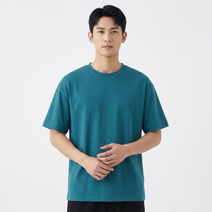 Camiseta de Manga Corta para Hombre, 100% Algodón Premium, Lisa para Impresión, Fabricante OEM, Venta al Por Mayor, Exportación - Product Image 1