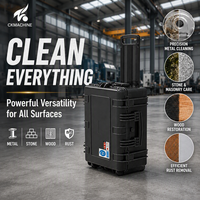 Nettoyeur laser à fibre pulsée, design valise, appareil de nettoyage laser industriel pour le détartrage de l'acier au carbone et de l'acier inoxydable