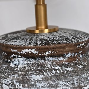 Lámpara Led <span class=keywords><strong>de</strong></span> cerámica Estilo Vintage para sala <span class=keywords><strong>de</strong></span> estar, dormitorio, hecha a mano, rústica, Wabi Sabi, mesa lateral - Product Image 4