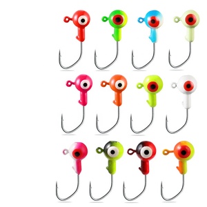Tête de plomb Panfish Walleye Jighead Pêche en eau salée Hameçons pointus pour bar truite <span class=keywords><strong>Finesse</strong></span> Jig Head Hook - Product Image 1