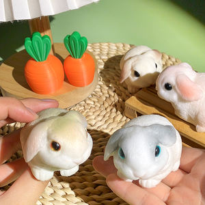 Dibujo Original Hecho a Mano de un Conejo Adorable, Simulación de Conejo con Orejas Caídas, Juguete Antiestrés, Adorable Mascota para Apretar - Product Image 1