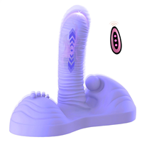 Sitz- und Reit-Vibrator Dildo Strap-on Dildo Weibliches Sexspielzeug Beheizter Stoßvibrator für G-Punkt Anal Klitoris Stimulation