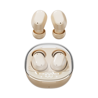 Écouteurs sans fil M150 TWS avec coque transparente, mini écouteurs intra-auriculaires avec affichage numérique LED et puce V6.0, embouts en silicone souple
