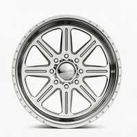 SL 22X12 22X14 30X16 28X12 Velg Truk Tempa Cekung Dalam Kustom Berlapis Cat dengan 6X139.7 8X165.1 8X170 untuk Ford F250 RAM 2500