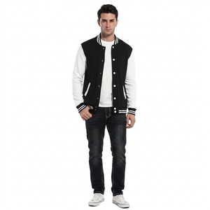 Chaqueta Universitaria de Béisbol para Hombre, Calidad Premium, Logotipo Bordado en Chenilla, Cuello Alto, 100% Algodón, Invierno - Product Image 1