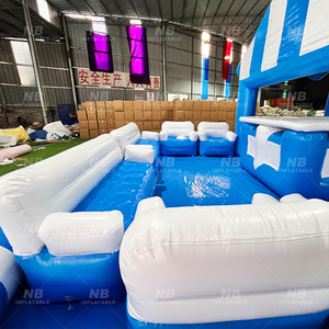 บาร์สระว่ายน้ำเป่าลม PVC แบบกำหนดเองได้ พร้อมใบรับรอง CE รับน้ำหนักได้มากกว่า 500 กก. สำหรับงานปาร์ตี้ผู้ใหญ่ บาร์สระว่ายน้ำเป่าลม บาร์เป่าลม - Product Image 2
