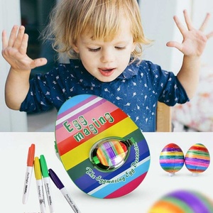Set Decorativo Samtoy per Dipingere <span class=keywords><strong>Uova</strong></span> di Pasqua con Macchina Rotante, 8 Pennarelli Colorati, <span class=keywords><strong>Uova</strong></span> di Plastica per Bambini - Product Image 5