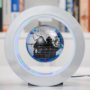 Globe à lévitation magnétique Tianyu de 4 pouces, version chinoise, couleur or, ornement décoratif, décoration de bureau à domicile - Product Image 3