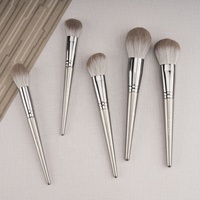 Jessup — kit de pinceaux de maquillage à poils en Nylon avec étui, accessoires professionnels, couleurs grises, bon marché, 12 pièces