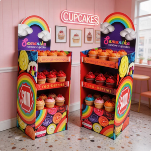 Estantes de exhibición de cartón de doble cara personalizados para bebidas de <span class=keywords><strong>Coca</strong></span>, aperitivos, jugo de <span class=keywords><strong>Cola</strong></span>, vino y botellas de agua para venta al por menor - Product Image 1