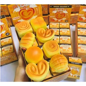 ของเล่นบีบคลายเครียดแบบสโลว์รีบาวด์ กล่องสุ่มขนมปังบีบคลายเครียด ของเล่นบีบคลายเครียดแบบสโลว์รีบาวด์ Rednote ของเล่นบีบคลายเครียด SugarSquishy ขายส่ง - Product Image 1