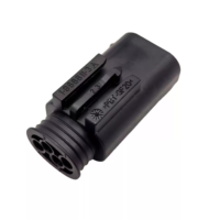 Connecteur automobile domestique 1-967584-3, étanche IP66, contacts en laiton étamé, prise 24V 7.5A, boîtier PBT GF à 4 trous, câble