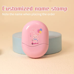 हमेशा के लिए नाम स्टांप कार्टून बच्चों के कपड़े का नाम स्टांप रबर फ्लैश कस्टम लोगो टिकट - Product Image 3