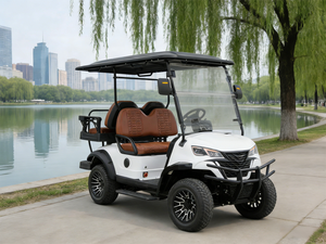 Carrito de Golf Eléctrico, Buggy de Golf de 4 Plazas, Compacto, Batería de Larga Duración, para Viajes de Ocio, para Uso en Campos de Golf y Carreteras No Públicas - Product Image 1