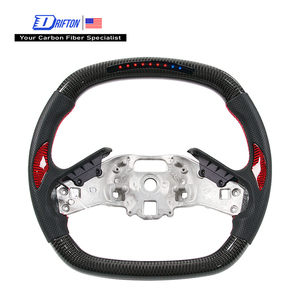 พวงมาลัยคาร์บอนไฟเบอร์แบบกำหนดเองพร้อมจอแสดงผล LED Drifton Race RPM สำหรับ Chevrolet Corvette C8 Stingray Z51 E-Ray Z06 Z07 รุ่นโรงงาน - Product Image 1
