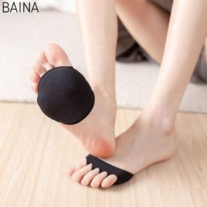 Zapatos de Tacón Alto con Punta Abierta para Mujer, Venta al Por Mayor, con Calcetines Invisibles Antideslizantes, Almohadillas para la Mitad del Antepié y Almohadillas para los Dedos - Product Image 2