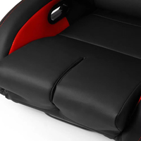 1 siège de voiture universel réglable pour simulateur de sport, siège de course gaming 3D en cuir intégral respirant avec coussin