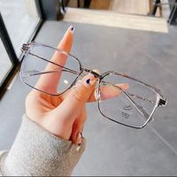 Lunettes de myopie de Style chromé classique Lunettes de lecture Anti Blue Ray Cadre de lunettes optiques de Prescription rétro