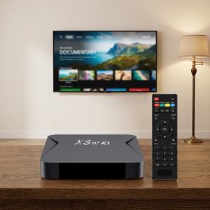 Box TV pas cher 4K Xs97 K1 Télécommande IR 4 Core 64Bit Android Tv Box avec les meilleures ventes - Product Image 1