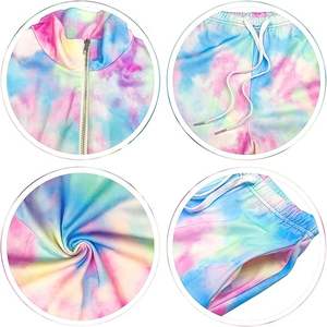 Men's Casual Everyday Two-Piece <b>Tie</b>-<b>Dye</b> Sweatsuit Comfortable and Soft with Solid Pattern Track Suit Style - Product Image 2