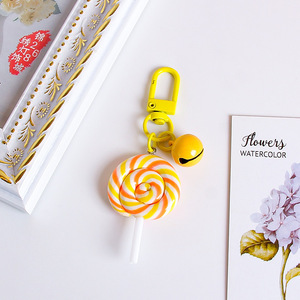 May mắn cầu vồng Lollipop <span class=keywords><strong>Keychain</strong></span> đáng yêu Polymer đất sét thực phẩm kẹo Mặt dây chuyền nhựa Keyring Acrylic túi trang trí nhựa <span class=keywords><strong>Keychain</strong></span> - Product Image 5