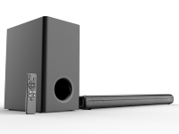 Barre de son sans fil 2.1 canaux avec caisson de basses, haut-parleurs de barre de son TV BT avec microphone sans fil inclus