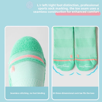 Chaussettes de sport WRELS à faible MOQ, en stock, rembourrées, épaissies, mi-mollet, sans couture, à semelle éponge, amusantes et respirantes