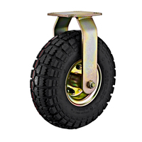 Roda kastor tiup putar industri kastor karet pneumatik tugas berat 8 "10" (Ban SHIN CHENG)