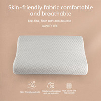 Conception de vague 3D non toxique certifiée OEM Oreiller à rebond lent Alignement de la colonne vertébrale Soutien du cou pour le remplissage en mousse à mémoire de forme pour sommeil profond-Vrac