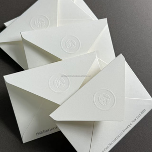 การ์ดอวยพรงานแต่งงานแบบพิมพ์ออฟเซ็ต ปั๊มร้อนลายนูน พร้อมซองจดหมาย พิมพ์ลายวานิลลา โลโก้สั่งทำได้ กระดาษแบบกำหนดเอง - Product Image 2