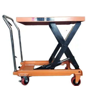 Manual Hydraulic Scissor Lift Platform 500kg Mobile Table Scissor Lift Cart