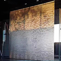 Mur de bulle de danse de fontaines d'eau d'intérieur décoratives debout de plancher