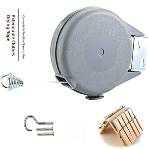Séchoir à linge rétractable en plastique robuste pour la maison, conception épaissie, design moderne et minimaliste, monocouche, 12/15 tailles - Product Image 2