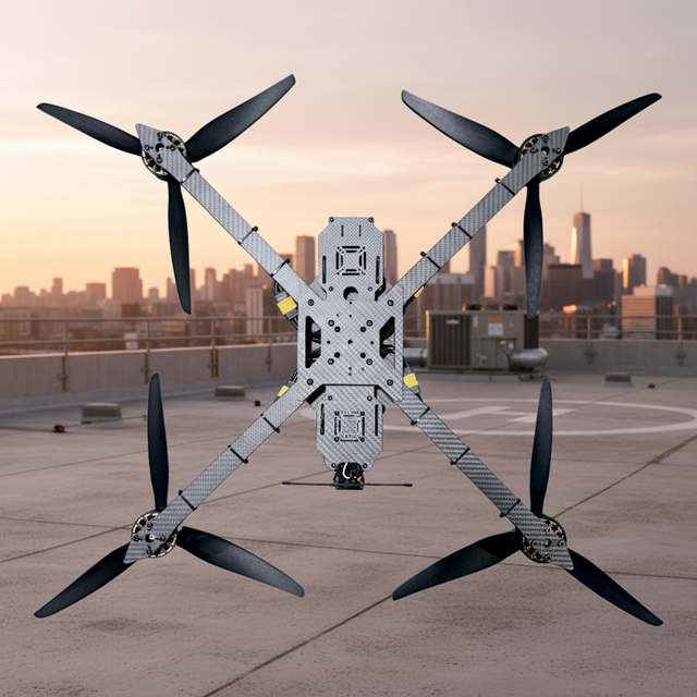New Professional 13/15 Inch Carbon Fibre FPV Drone 10kg Payload 10km Flight Distance 21-30min Flight Time Wi-Fi Hovering