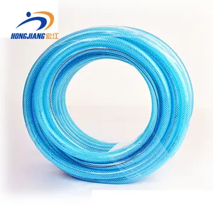 中国供应商高品质透明聚氯乙烯聚编织纤维增强软管塑料管