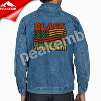 Patchs brodés personnalisés en gros, thème Histoire des Noirs et Juneteenth, en chenille thermocollants pour vêtements
