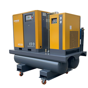 Compresor de Aire de Alta Calidad, 134 CFM, 22 kW, 30 HP, Todo en Uno, Compresor de Aire Industrial de Tornillo Rotatorio con Cuatro Ruedas - Product Image 5