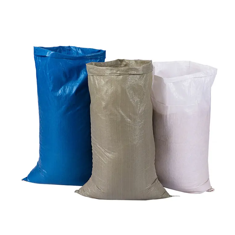 New Design Polypropylene Material 25Kg 50Kg 100Kg PP Woven Sacks For Packing Chicken Horse Poultry Animal Feed With Logo