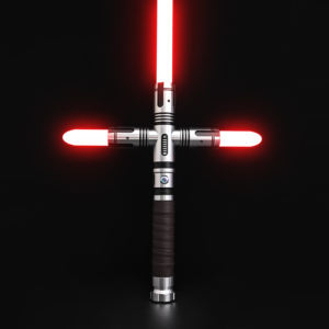 Sabre laser TXQsaber C01 <span class=keywords><strong>Kylo</strong></span> <span class=keywords><strong>Ren</strong></span> à garde croisée pour duels, 12 couleurs changeantes, 16 sonorités, élan fluide, pour cosplay - Product Image 1