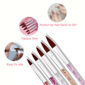 Ensemble <span class=keywords><strong>de</strong></span> 15 pinceaux portables pour nail art avec manches en plastique pour débutants - Stylos pour <span class=keywords><strong>dessin</strong></span> <span class=keywords><strong>de</strong></span> lignes, coloration, sculpture, gel, polissage et pointillage - Product Image 4