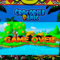 Machine d'arcade de jeu de frappe au crocodile pour 2 joueurs, grand écran, à monnayeur, Gator Panic Hammer, divertissement pour FEC Crocodile Panic