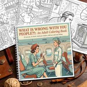 Livre de <span class=keywords><strong>coloriage</strong></span> pour adultes personnalisé en spirale, sarcastique, drôle, humoristique, pages de <span class=keywords><strong>coloriage</strong></span> pour soulager le stress, relaxation, anti-anxiété, OEM - Product Image 1