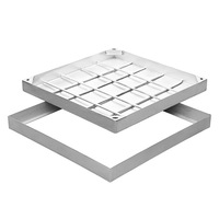 Couvercle de manhole en acier inoxydable à prix d'usine, grille de couvercle en acier inoxydable