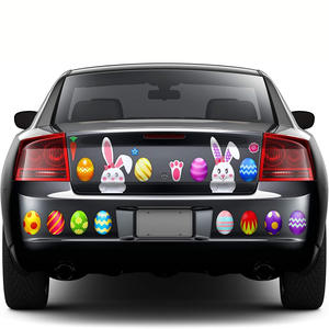 Aimant de réfrigérateur réfléchissant en forme d'œuf de Pâques 2026, lapin, pour porte de garage et pare-chocs de voiture, décoration de vacances, produit transfrontalier - Product Image 2