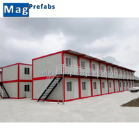 Abordable Préfabriqué 20 pieds 40 pieds Détachable Conteneur Van Maisons Camp de Travail au Sénégal avec Acier Inoxydable