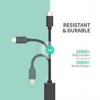 Adaptor USB C ke USB OTG, Kabel Adaptor Tipe C ke USB OTG, Kompatibel dengan iPhone 16/15 Pro Max, iPad Pro, MacBook Pro/Air