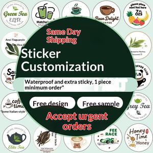 Etiquetas Adhesivas Redondas Transparentes Personalizadas con Código QR <span class=keywords><strong>y</strong></span> Logotipo para Bebidas, Etiqueta Personalizada - Product Image 5