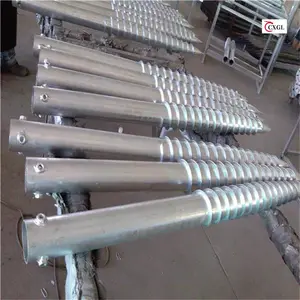 Seamless Ground Screw Foundation Ground Anchor Auger Pile For Solar Mounting Soil Anchor