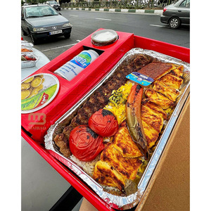 Scatola per Catering da Asporto per <span class=keywords><strong>Snack</strong></span> Fritti da Panetteria, Contenitore Termico in Alluminio, Scatola Ecologica per Alimenti, Confezione per Pranzo in Carta - Product Image 4